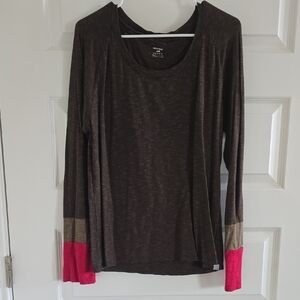 Toad&Co, Women's Long Sleeve Colorblock Top, Large